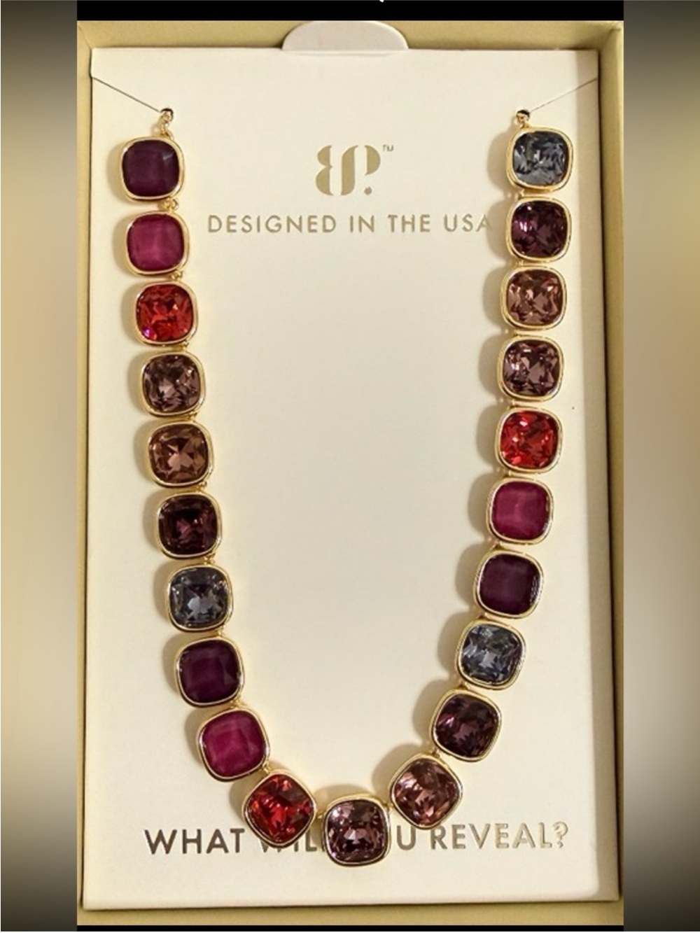 Bomb Party Jewel Candy Holiday Collection - Moonlit Merlot Necklace